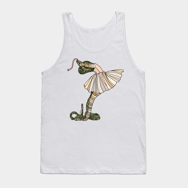 Snake Ballerina Tutu Tank Top by notsniwart